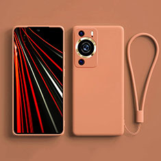 Silikon Hülle Handyhülle Ultra Dünn Flexible Schutzhülle 360 Grad Ganzkörper Tasche YK3 für Huawei P60 Pro Orange