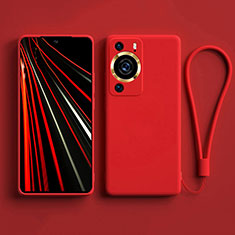 Silikon Hülle Handyhülle Ultra Dünn Flexible Schutzhülle 360 Grad Ganzkörper Tasche YK3 für Huawei P60 Pro Rot