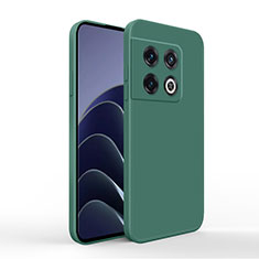 Silikon Hülle Handyhülle Ultra Dünn Flexible Schutzhülle 360 Grad Ganzkörper Tasche YK3 für OnePlus 10 Pro 5G Nachtgrün