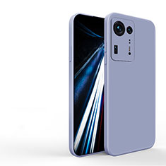 Silikon Hülle Handyhülle Ultra Dünn Flexible Schutzhülle 360 Grad Ganzkörper Tasche YK3 für Xiaomi Mi Mix 4 5G Lavendel Grau