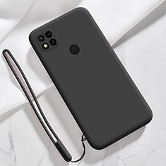 Silikon Hülle Handyhülle Ultra Dünn Flexible Schutzhülle 360 Grad Ganzkörper Tasche YK3 für Xiaomi Redmi 10A 4G Schwarz