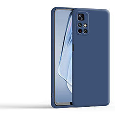 Silikon Hülle Handyhülle Ultra Dünn Flexible Schutzhülle 360 Grad Ganzkörper Tasche YK3 für Xiaomi Redmi Note 11S 4G Blau