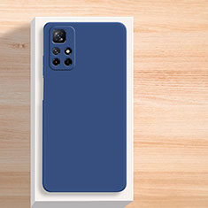 Silikon Hülle Handyhülle Ultra Dünn Flexible Schutzhülle 360 Grad Ganzkörper Tasche YK3 für Xiaomi Redmi Note 11S 5G Blau