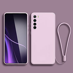 Silikon Hülle Handyhülle Ultra Dünn Flexible Schutzhülle 360 Grad Ganzkörper Tasche YK3 für Xiaomi Redmi Note 8 (2021) Helles Lila