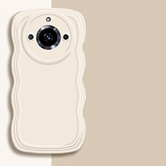 Silikon Hülle Handyhülle Ultra Dünn Flexible Schutzhülle 360 Grad Ganzkörper Tasche YK4 für Realme 11 Pro 5G Weiß