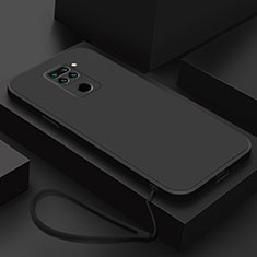 Silikon Hülle Handyhülle Ultra Dünn Flexible Schutzhülle 360 Grad Ganzkörper Tasche YK4 für Xiaomi Redmi 10X 4G Schwarz