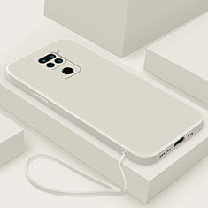 Silikon Hülle Handyhülle Ultra Dünn Flexible Schutzhülle 360 Grad Ganzkörper Tasche YK4 für Xiaomi Redmi 10X 4G Weiß
