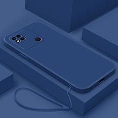 Silikon Hülle Handyhülle Ultra Dünn Flexible Schutzhülle 360 Grad Ganzkörper Tasche YK4 für Xiaomi Redmi 9 India Blau