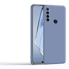 Silikon Hülle Handyhülle Ultra Dünn Flexible Schutzhülle 360 Grad Ganzkörper Tasche YK4 für Xiaomi Redmi Note 8 (2021) Lavendel Grau