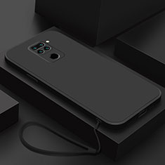 Silikon Hülle Handyhülle Ultra Dünn Flexible Schutzhülle 360 Grad Ganzkörper Tasche YK4 für Xiaomi Redmi Note 9 Schwarz