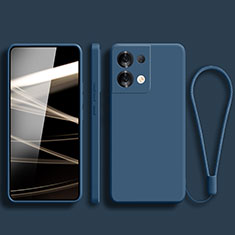 Silikon Hülle Handyhülle Ultra Dünn Flexible Schutzhülle 360 Grad Ganzkörper Tasche YK5 für Xiaomi Redmi Note 13 5G Blau