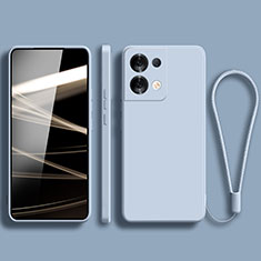 Silikon Hülle Handyhülle Ultra Dünn Flexible Schutzhülle 360 Grad Ganzkörper Tasche YK5 für Xiaomi Redmi Note 13 5G Hellblau