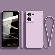 Silikon Hülle Handyhülle Ultra Dünn Flexible Schutzhülle 360 Grad Ganzkörper Tasche YK5 für Xiaomi Redmi Note 13 5G Helles Lila