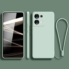 Silikon Hülle Handyhülle Ultra Dünn Flexible Schutzhülle 360 Grad Ganzkörper Tasche YK5 für Xiaomi Redmi Note 13 5G Minzgrün