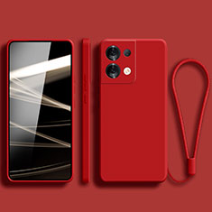 Silikon Hülle Handyhülle Ultra Dünn Flexible Schutzhülle 360 Grad Ganzkörper Tasche YK5 für Xiaomi Redmi Note 13 5G Rot