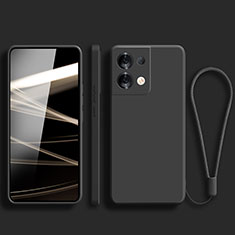 Silikon Hülle Handyhülle Ultra Dünn Flexible Schutzhülle 360 Grad Ganzkörper Tasche YK5 für Xiaomi Redmi Note 13 5G Schwarz