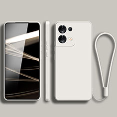 Silikon Hülle Handyhülle Ultra Dünn Flexible Schutzhülle 360 Grad Ganzkörper Tasche YK5 für Xiaomi Redmi Note 13 5G Weiß