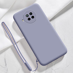 Silikon Hülle Handyhülle Ultra Dünn Flexible Schutzhülle 360 Grad Ganzkörper Tasche YK6 für Xiaomi Mi 10T Lite 5G Lavendel Grau