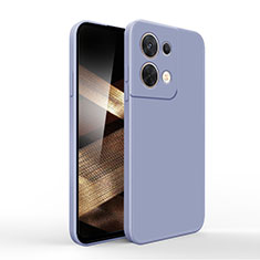Silikon Hülle Handyhülle Ultra Dünn Flexible Schutzhülle 360 Grad Ganzkörper Tasche YK6 für Xiaomi Redmi Note 13 Pro 5G Lavendel Grau