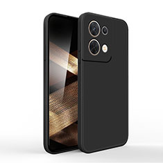 Silikon Hülle Handyhülle Ultra Dünn Flexible Schutzhülle 360 Grad Ganzkörper Tasche YK6 für Xiaomi Redmi Note 13 Pro 5G Schwarz