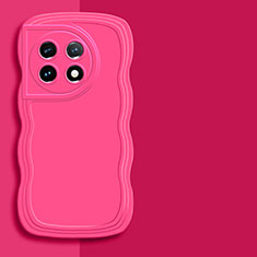 Silikon Hülle Handyhülle Ultra Dünn Flexible Schutzhülle 360 Grad Ganzkörper Tasche YK7 für OnePlus 11 5G Pink