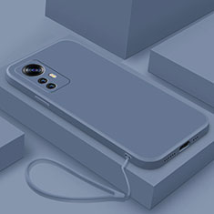Silikon Hülle Handyhülle Ultra Dünn Flexible Schutzhülle 360 Grad Ganzkörper Tasche YK7 für Xiaomi Mi 12T Pro 5G Lavendel Grau