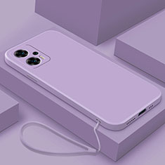 Silikon Hülle Handyhülle Ultra Dünn Flexible Schutzhülle 360 Grad Ganzkörper Tasche YK8 für Xiaomi Redmi Note 11T Pro+ Plus 5G Helles Lila