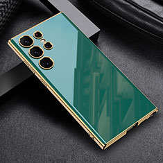 Silikon Hülle Handyhülle Ultra Dünn Flexible Schutzhülle Tasche AC1 für Samsung Galaxy S21 Ultra 5G Grün