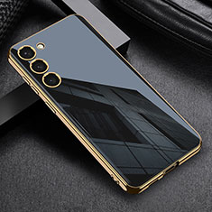 Silikon Hülle Handyhülle Ultra Dünn Flexible Schutzhülle Tasche AC1 für Samsung Galaxy S22 5G Schwarz