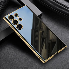 Silikon Hülle Handyhülle Ultra Dünn Flexible Schutzhülle Tasche AC1 für Samsung Galaxy S23 Ultra 5G Schwarz