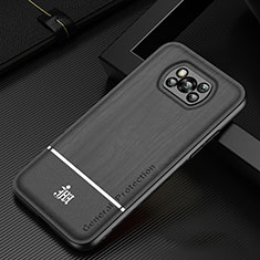Silikon Hülle Handyhülle Ultra Dünn Flexible Schutzhülle Tasche JM1 für Xiaomi Poco X3 NFC Schwarz