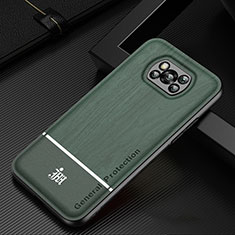 Silikon Hülle Handyhülle Ultra Dünn Flexible Schutzhülle Tasche JM1 für Xiaomi Poco X3 Pro Grün
