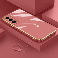 Silikon Hülle Handyhülle Ultra Dünn Flexible Schutzhülle Tasche M01 für Samsung Galaxy S21 Plus 5G Rot