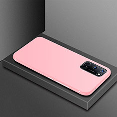 Silikon Hülle Handyhülle Ultra Dünn Flexible Schutzhülle Tasche S01 für Oppo A52 Rosa
