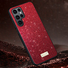 Silikon Hülle Handyhülle Ultra Dünn Flexible Schutzhülle Tasche S01 für Samsung Galaxy S21 Ultra 5G Rot
