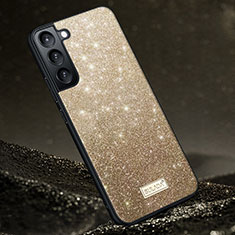 Silikon Hülle Handyhülle Ultra Dünn Flexible Schutzhülle Tasche S01 für Samsung Galaxy S23 Plus 5G Gold