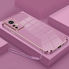 Silikon Hülle Handyhülle Ultra Dünn Flexible Schutzhülle Tasche S01 für Xiaomi Mi 12T Pro 5G Violett