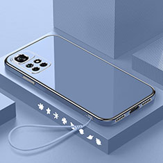 Silikon Hülle Handyhülle Ultra Dünn Flexible Schutzhülle Tasche S01 für Xiaomi Redmi 10 4G Lavendel Grau