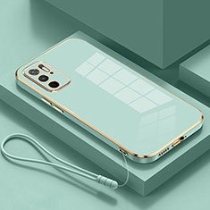 Silikon Hülle Handyhülle Ultra Dünn Flexible Schutzhülle Tasche S01 für Xiaomi Redmi Note 10T 5G Grün