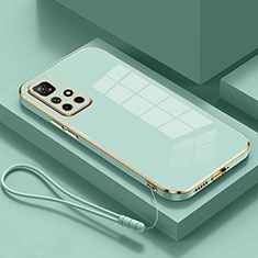 Silikon Hülle Handyhülle Ultra Dünn Flexible Schutzhülle Tasche S01 für Xiaomi Redmi Note 11 5G Grün