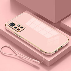 Silikon Hülle Handyhülle Ultra Dünn Flexible Schutzhülle Tasche S01 für Xiaomi Redmi Note 11 5G Rosa