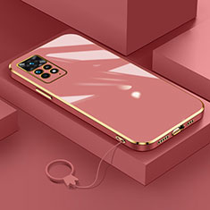 Silikon Hülle Handyhülle Ultra Dünn Flexible Schutzhülle Tasche S01 für Xiaomi Redmi Note 11 Pro 5G Rot