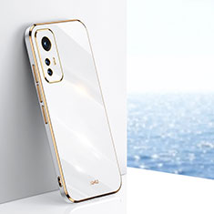 Silikon Hülle Handyhülle Ultra Dünn Flexible Schutzhülle Tasche S02 für Xiaomi Mi 12 Lite 5G Weiß