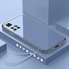 Silikon Hülle Handyhülle Ultra Dünn Flexible Schutzhülle Tasche S02 für Xiaomi Redmi Note 11 5G Lavendel Grau