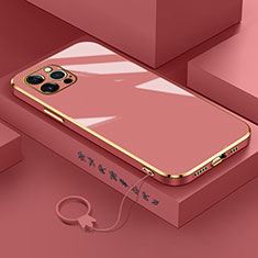Silikon Hülle Handyhülle Ultra Dünn Flexible Schutzhülle Tasche S03 für Apple iPhone 13 Pro Max Rot