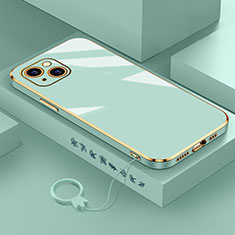 Silikon Hülle Handyhülle Ultra Dünn Flexible Schutzhülle Tasche S03 für Apple iPhone 14 Plus Grün