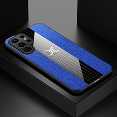 Silikon Hülle Handyhülle Ultra Dünn Flexible Schutzhülle Tasche S03 für Samsung Galaxy S21 Ultra 5G Blau