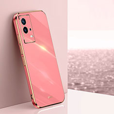 Silikon Hülle Handyhülle Ultra Dünn Flexible Schutzhülle Tasche S03 für Vivo iQOO 8 5G Pink