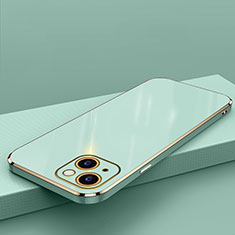 Silikon Hülle Handyhülle Ultra Dünn Flexible Schutzhülle Tasche S04 für Apple iPhone 14 Grün