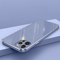 Silikon Hülle Handyhülle Ultra Dünn Flexible Schutzhülle Tasche S04 für Apple iPhone 14 Pro Blau